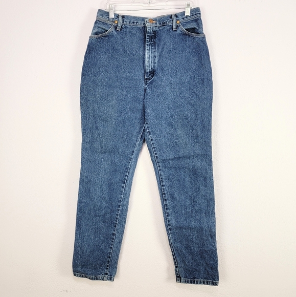 Vintage 80s Wrangler 13MWZ High Rise Straight Leg Jeans Women's "32" USA - Picture 2 of 15